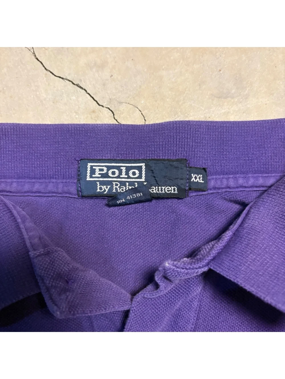 Polo Ralph Lauren purple polo green pony collared shirt